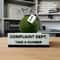 Funny Complaint Department Grenade Desk Sign 3D Printed Office Prank Decor 3