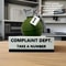 Funny Complaint Department Grenade Desk Sign 3D Printed Office Prank Decor 3