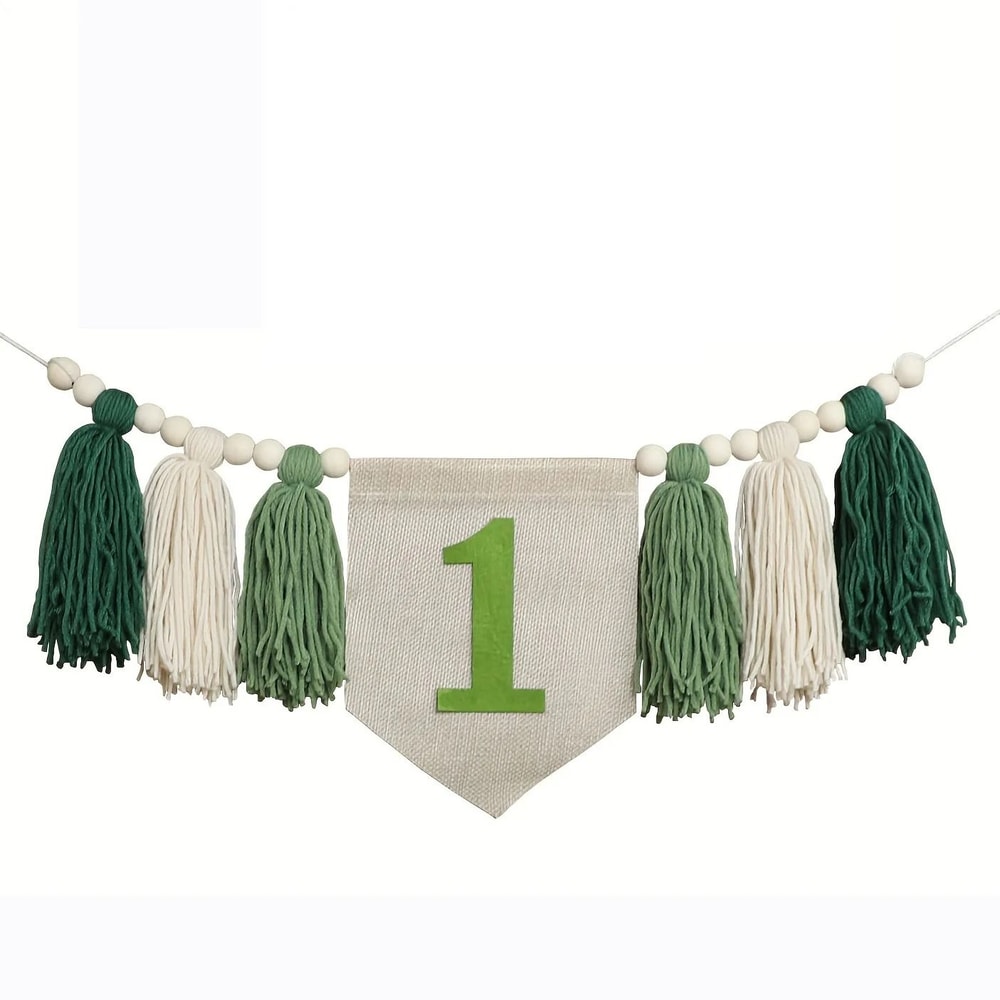 Boho 1st Birthday High Chair Banner For Baby Cake Smash Nursery Decor 10