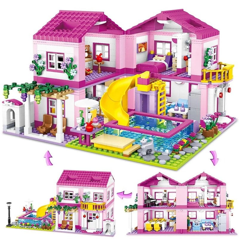 Friends City Street View Villa Building Block Set For Creative DIY Play 6