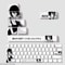 Reze Chainsaw Anime PBT Keycaps Cherry Profile Custom Mechanical Keyboard Set 2
