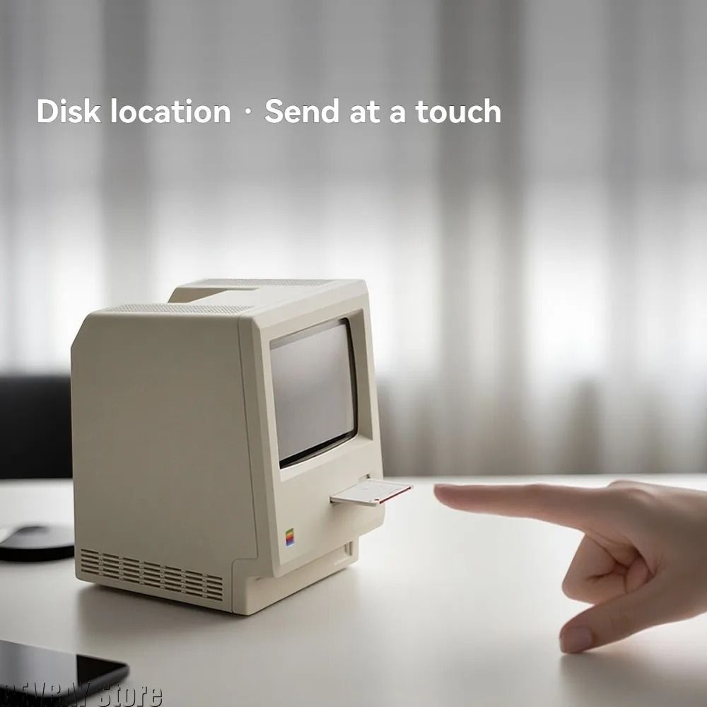 Retro Mac Style Alarm Clock Nostalgic Desk Clock For Students And Office 2