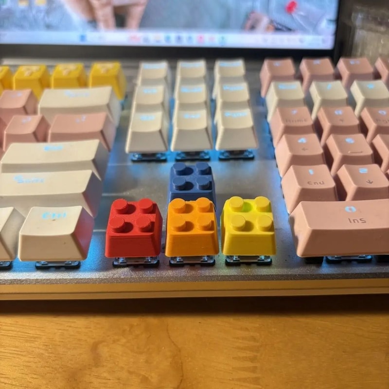 3D Printed WASD Directional Keycaps Set MX Stem Custom Gaming Keyboard Upgrade 7