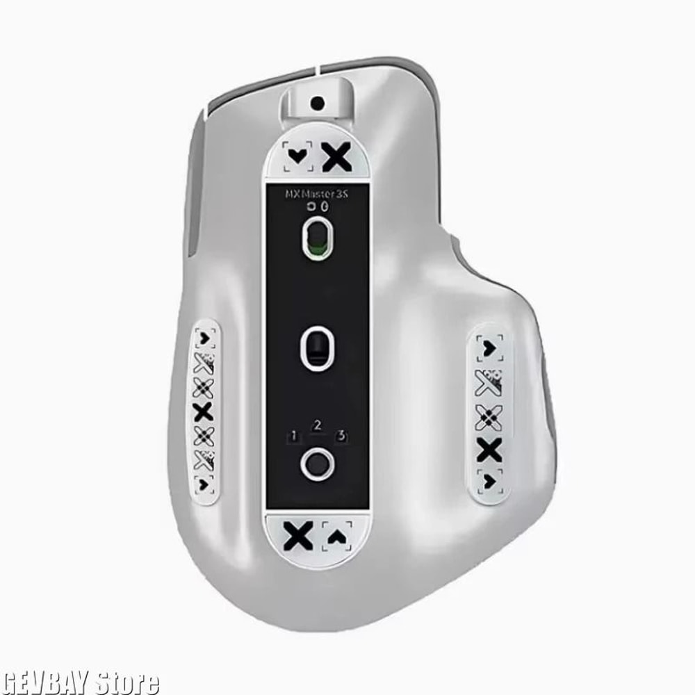 Glass Mouse Skates For Logitech MX Master 33S Ultra Smooth Precision Glide Upgrade 3