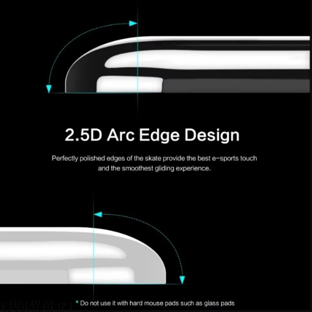 Glass Mouse Skates For Logitech MX Master 33S Ultra Smooth Precision Glide Upgrade 4