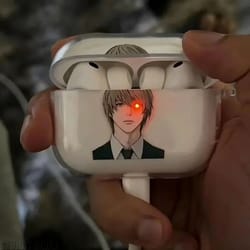 death note yagami light mikami teru transparent airpods case tpu protective cover