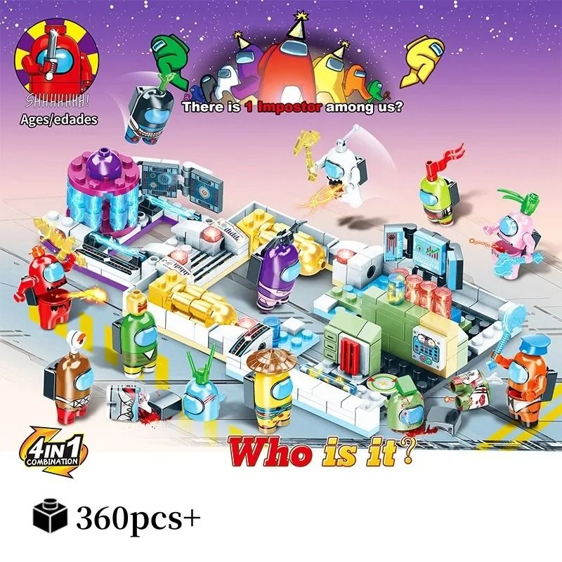 Space Werewolf Game Building Blocks Set Anime Figures Ghost Scene Model 2