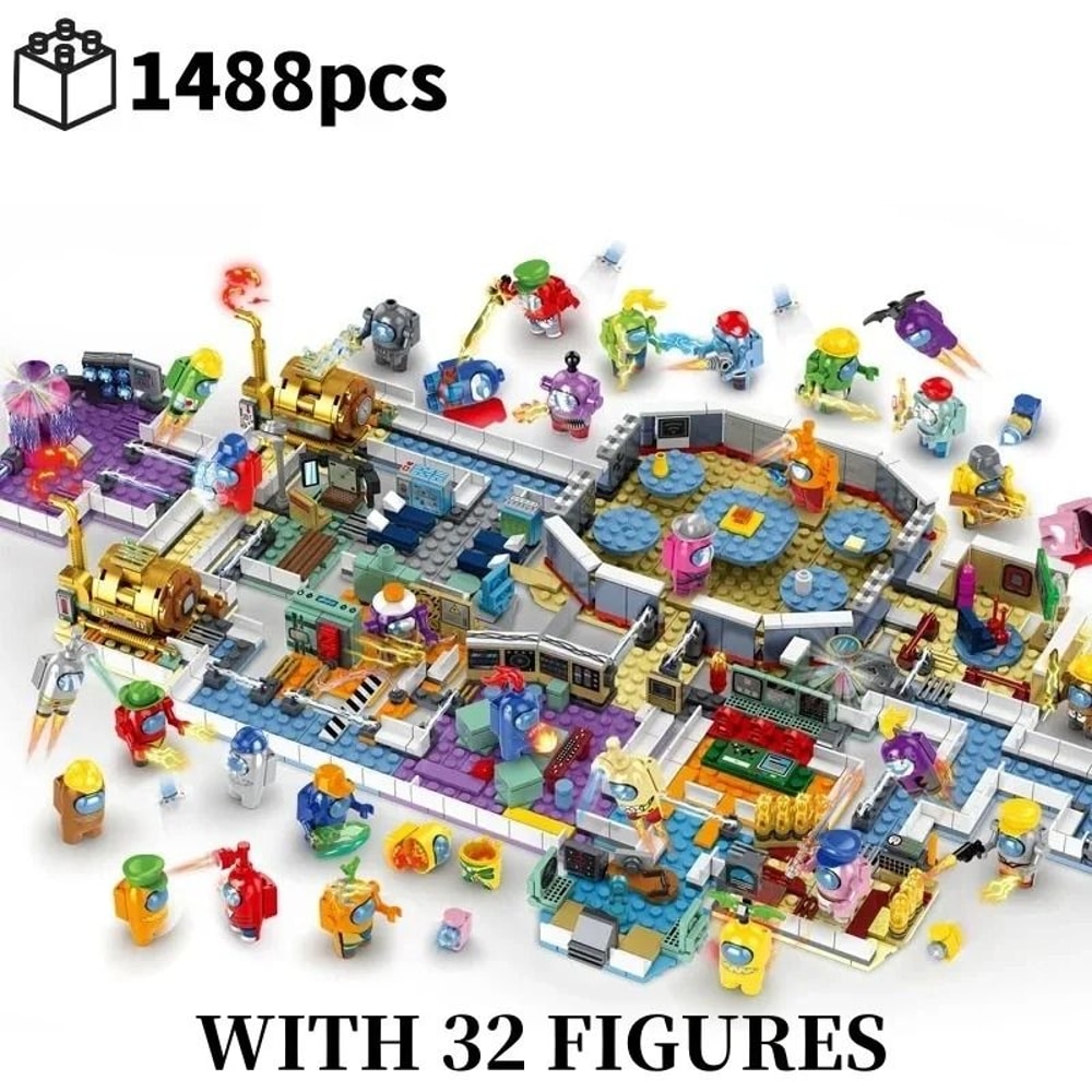 Space Werewolf Game Building Blocks Set Anime Figures Ghost Scene Model 4