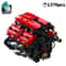 1370PCS Technical V8 Engine Motorized Building Blocks Kit For STEM Learning 6