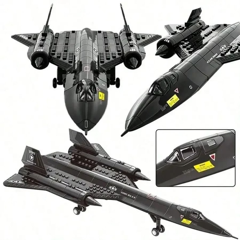Creative SR71 Blackbird Spy Plane Building Blocks Set For STEM Learning 1