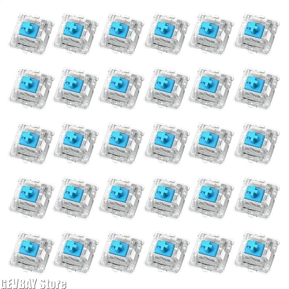 30PCS Mechanical Keyboard Tactile Switch Set 2 Pin Clicker Replacement For DIY Keyboards 0
