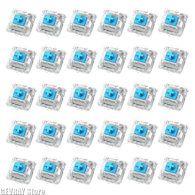 30PCS Mechanical Keyboard Tactile Switch Set 2 Pin Clicker Replacement For DIY Keyboards 0