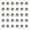 30PCS Mechanical Keyboard Tactile Switch Set 2 Pin Clicker Replacement For DIY Keyboards 9