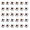 30PCS Mechanical Keyboard Tactile Switch Set 2 Pin Clicker Replacement For DIY Keyboards 9