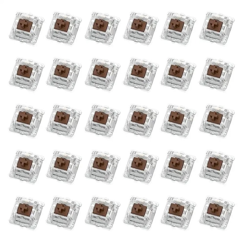 30PCS Mechanical Keyboard Tactile Switch Set 2 Pin Clicker Replacement For DIY Keyboards 9