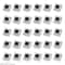 30PCS Mechanical Keyboard Tactile Switch Set 2 Pin Clicker Replacement For DIY Keyboards 5