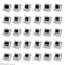 30PCS Mechanical Keyboard Tactile Switch Set 2 Pin Clicker Replacement For DIY Keyboards 5