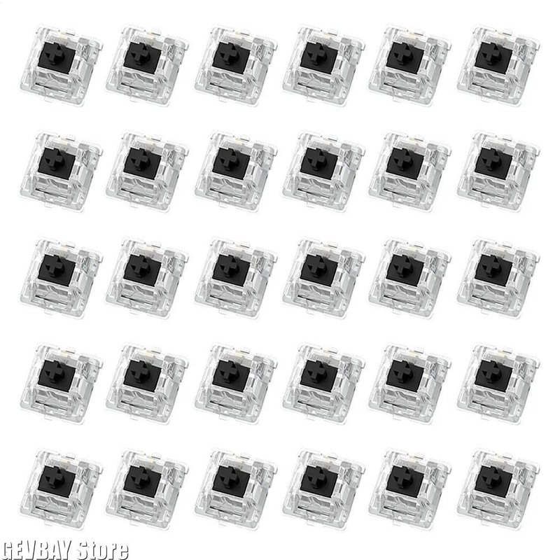 30PCS Mechanical Keyboard Tactile Switch Set 2 Pin Clicker Replacement For DIY Keyboards 5