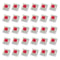30PCS Mechanical Keyboard Tactile Switch Set 2 Pin Clicker Replacement For DIY Keyboards 8