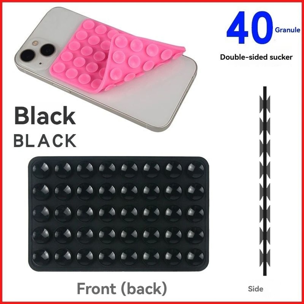 DoubleSided Silicone Suction Phone Stand HandsFree Grip Pad For Video MultiSurface Mounting 9