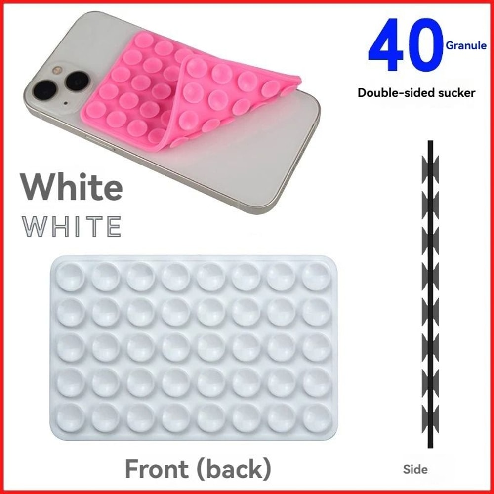 DoubleSided Silicone Suction Phone Stand HandsFree Grip Pad For Video MultiSurface Mounting 7