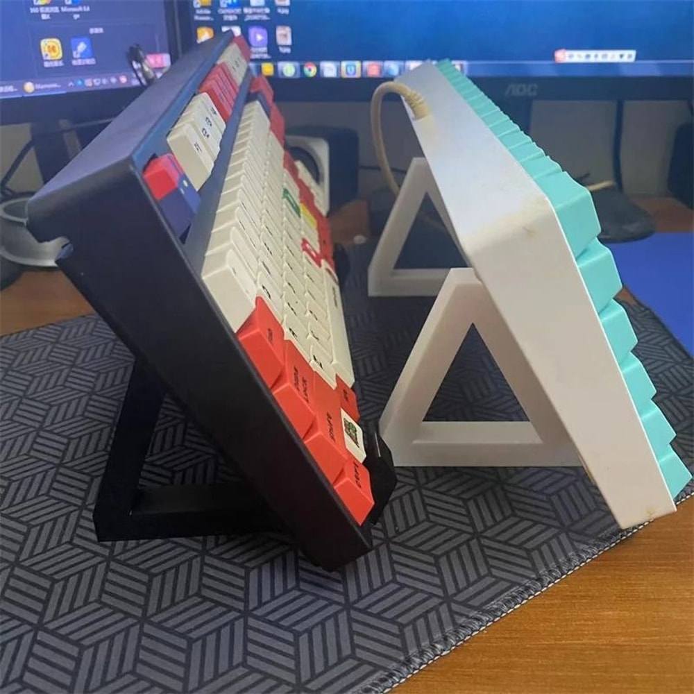 3D Printed Mechanical Keyboard Display Stand Single Layer Desk Storage Rack 1