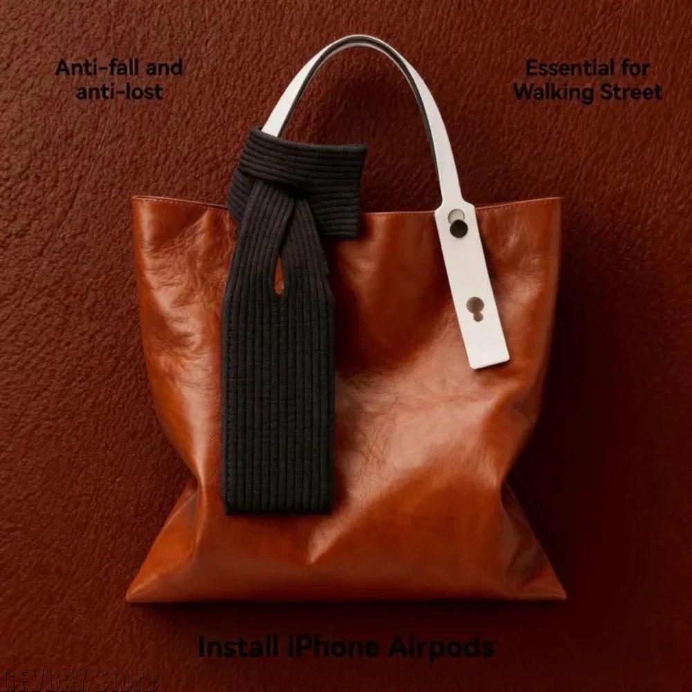 Knitted Crossbody Phone Bag With Strap AntiLost Foldable Mobile Pouch 4