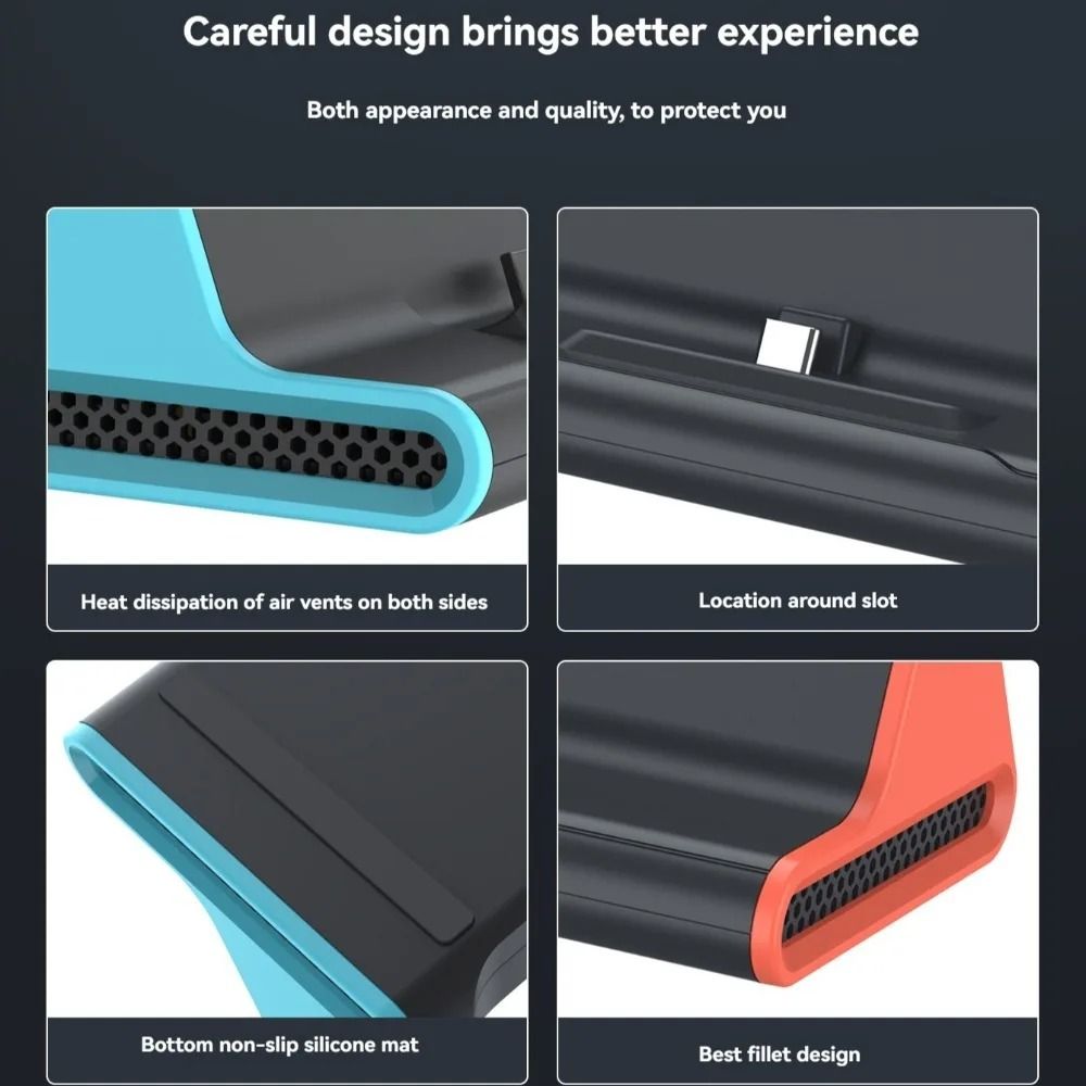 4K Nintendo Switch 2 Docking Station Portable HDMI USB C 100W Charging Hub 5