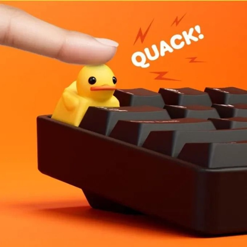 Cute Duck Resin Keycap Cherry MX Artisan Keyboard Cap Decorative Gamer Key 2