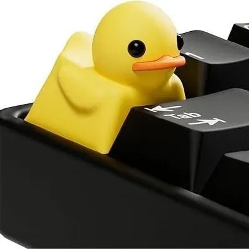Cute Duck Resin Keycap Cherry MX Artisan Keyboard Cap Decorative Gamer Key 3