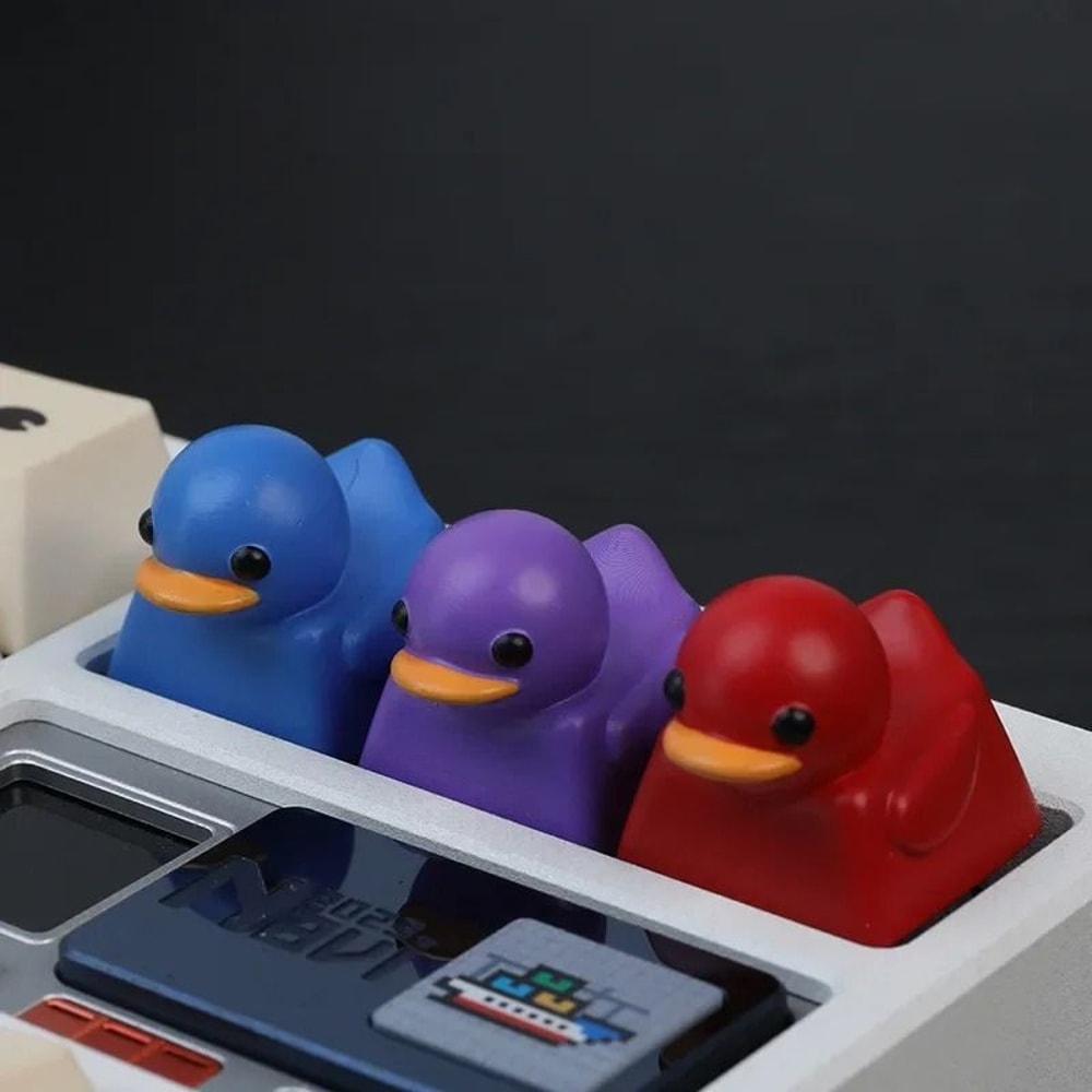 Cute Duck Resin Keycap Cherry MX Artisan Keyboard Cap Decorative Gamer Key 4
