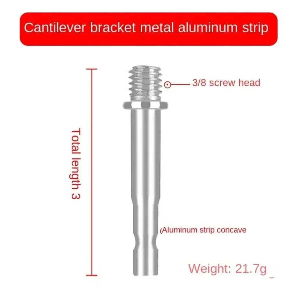 38 To 14 Metal Adapter With Ball Head Microphone Boom Arm Mount 1