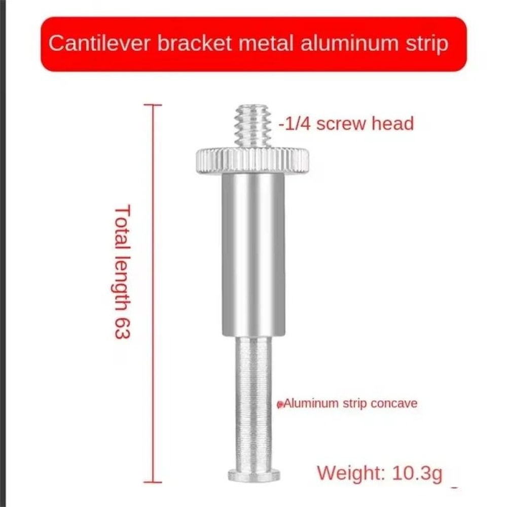38 To 14 Metal Adapter With Ball Head Microphone Boom Arm Mount 2