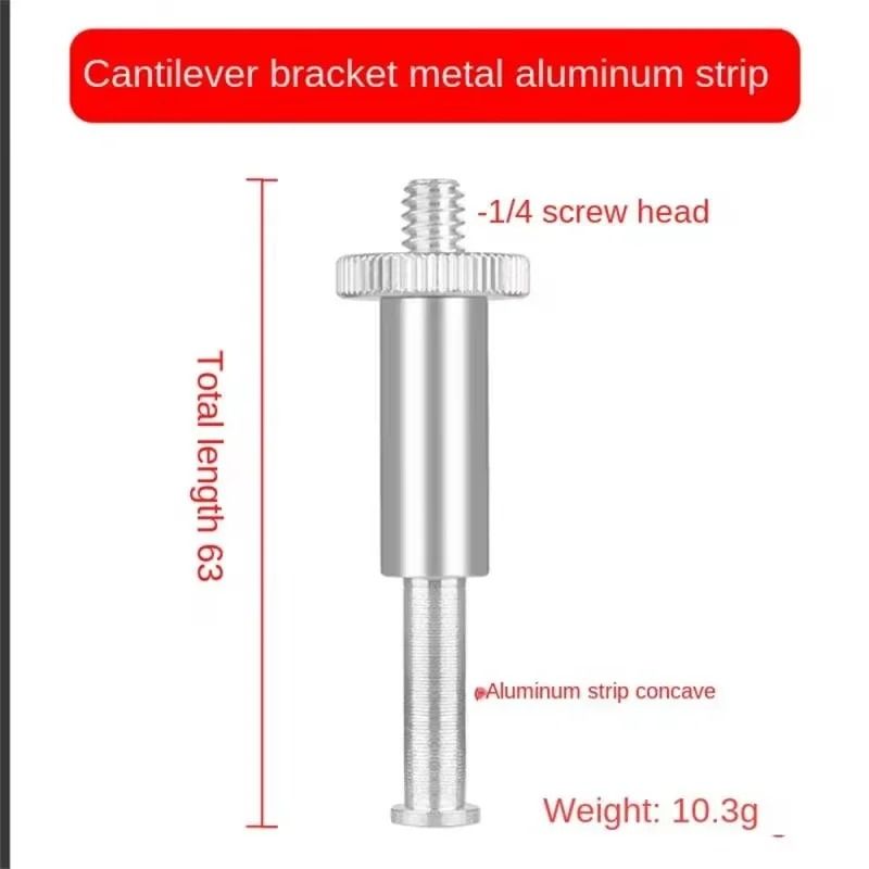 38 To 14 Metal Adapter With Ball Head Microphone Boom Arm Mount 2