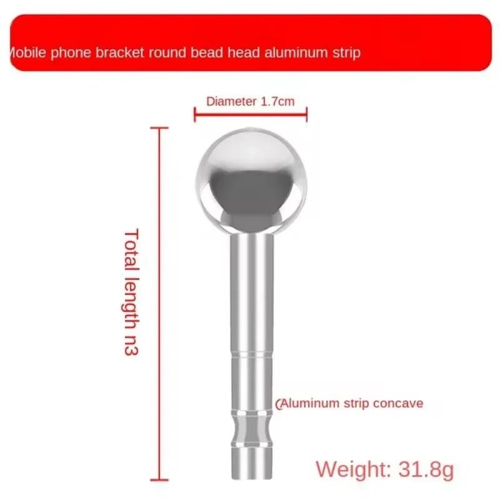 38 To 14 Metal Adapter With Ball Head Microphone Boom Arm Mount 3