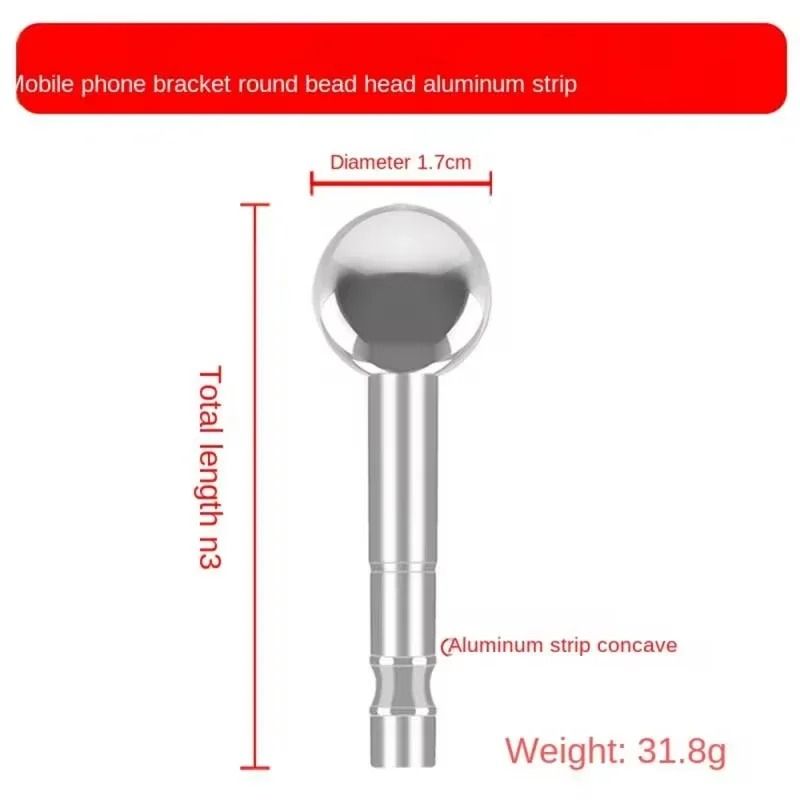 38 To 14 Metal Adapter With Ball Head Microphone Boom Arm Mount 3
