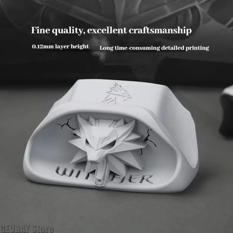 Wizard Wolf Head Controller Stand Xbox Gamepad Display Holder Desk Decor 1