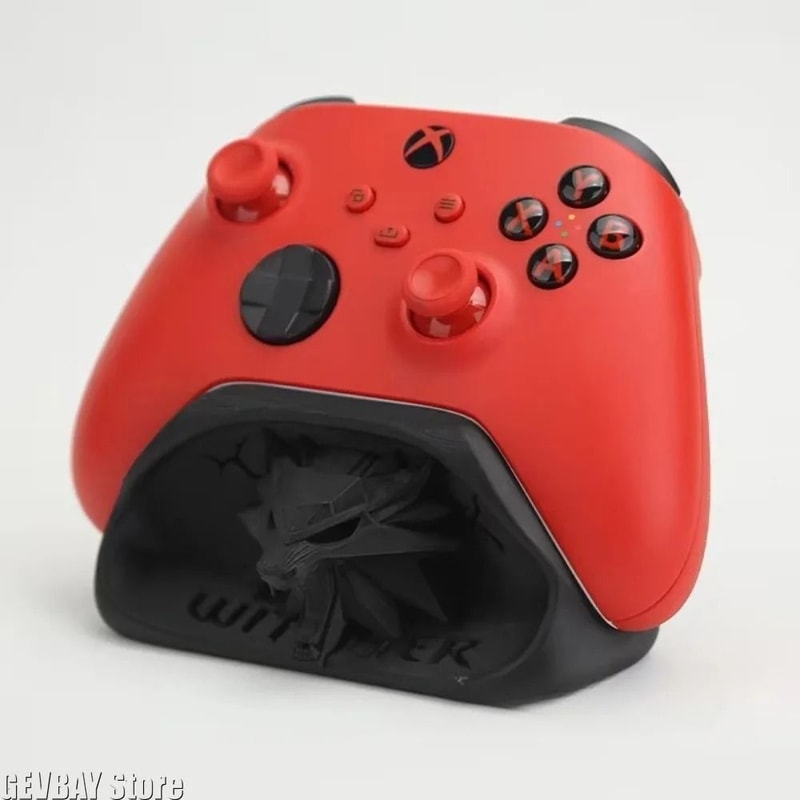 Wizard Wolf Head Controller Stand Xbox Gamepad Display Holder Desk Decor 3