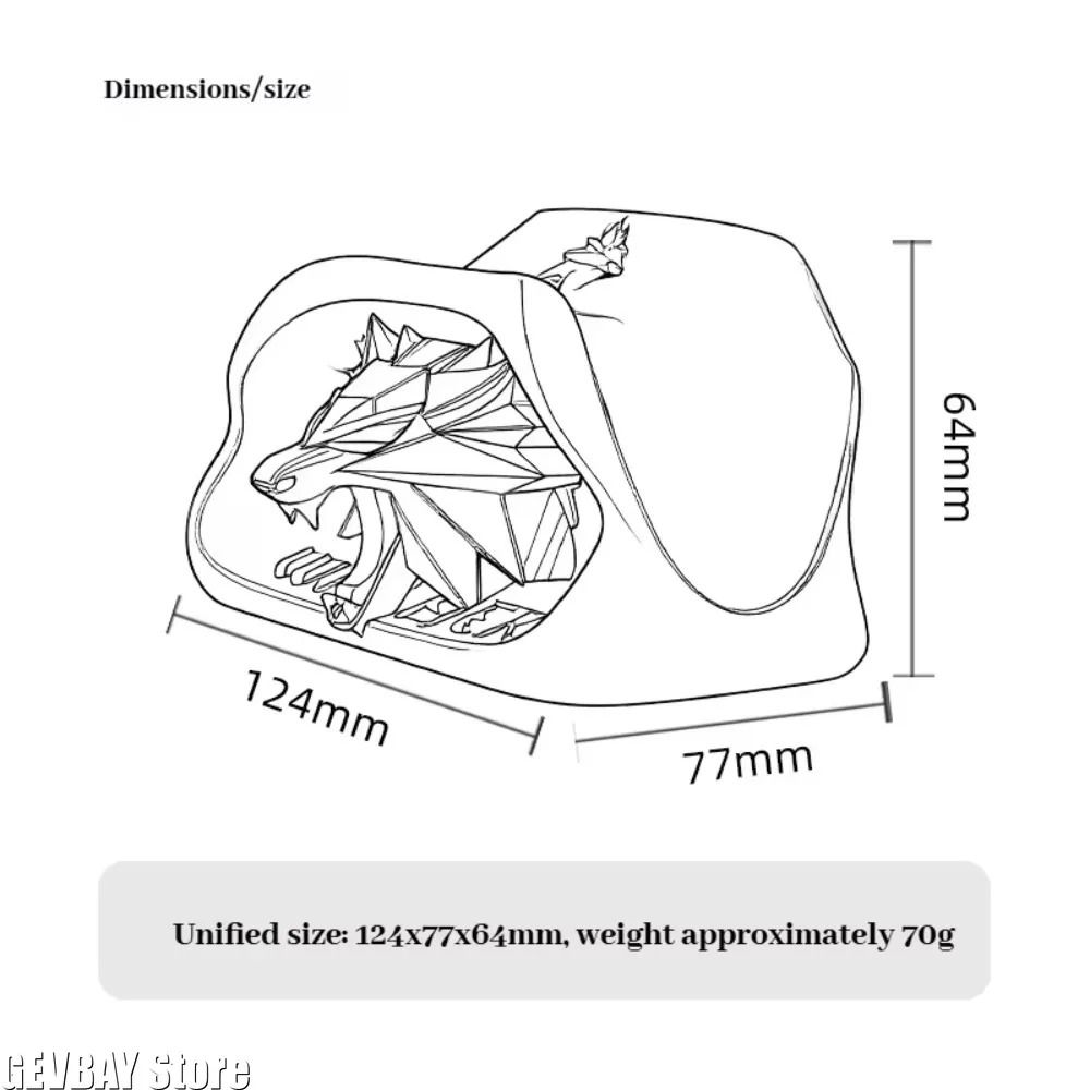Wizard Wolf Head Controller Stand Xbox Gamepad Display Holder Desk Decor 4