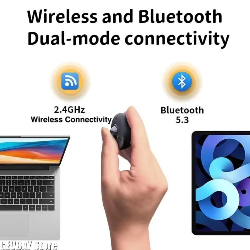 Trackball Finger Ring Mouse Bluetooth Remote Wearable Controller For Phone And PC 2