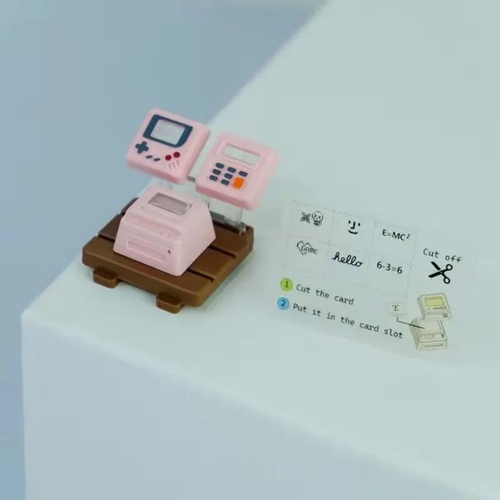 K04 Retro Transparent Keycaps 3in1 Game Console Style Custom Mechanical Keyboard Set 6