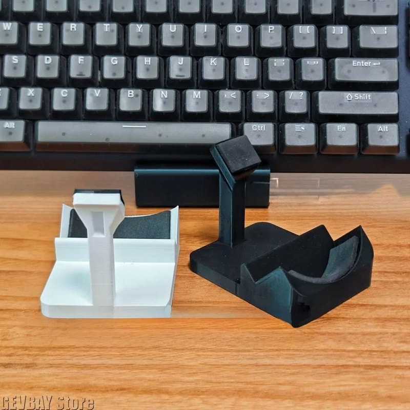 3D Printed Gaming Mouse Display Stand With NonSlip Base And Receiver Holder 3