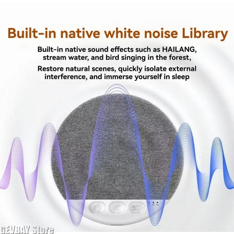 X3Pro Under Pillow Bluetooth Speaker Sleep Sound Machine With White Noise Timer 5