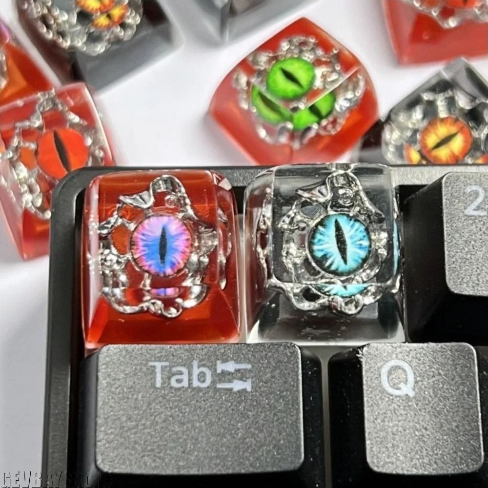 Evil Eye Resin Artisan Keycap 3D Halloween Custom Mechanical Keyboard Keycap 1