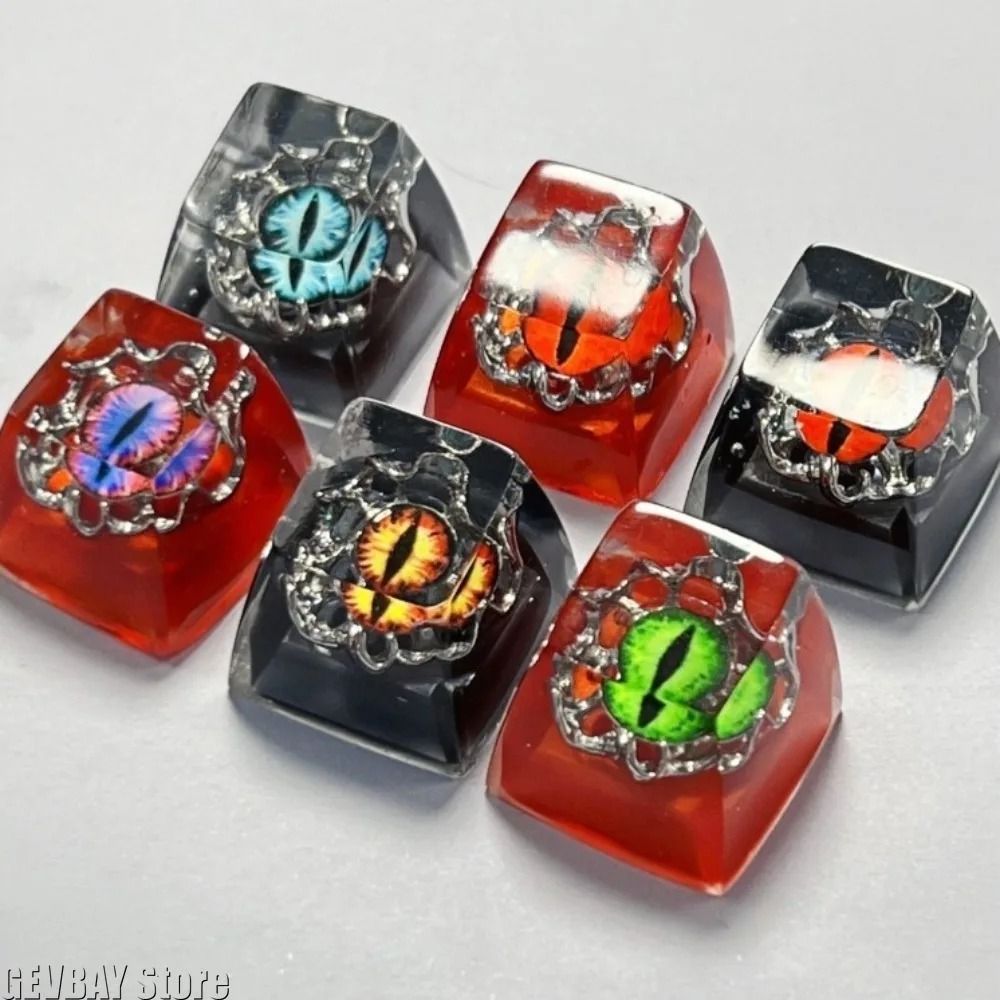 Evil Eye Resin Artisan Keycap 3D Halloween Custom Mechanical Keyboard Keycap 3