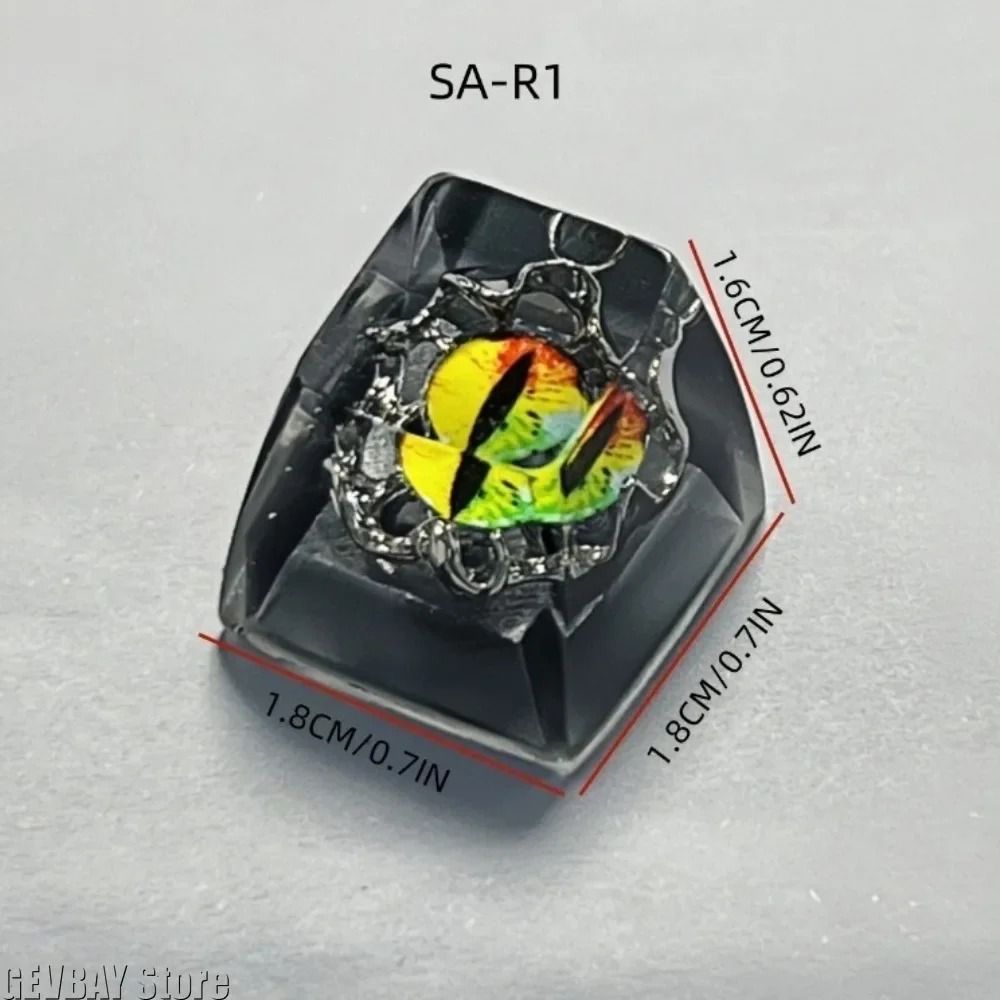 Evil Eye Resin Artisan Keycap 3D Halloween Custom Mechanical Keyboard Keycap 4