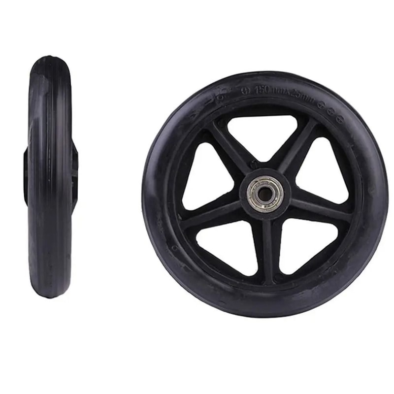 Heavy Duty Wheelchair Front Caster Wheel Solid Tire Replacement 6 7 8 Inch 10