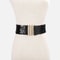 GlamCurve Wide Sequin Elastic Waist Belt With Gold Buckle 1