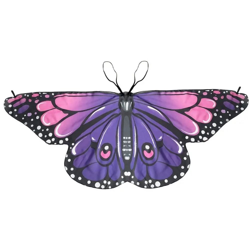 FlutterDream Kids Butterfly Wings Cape Fairy Costume Cloak 9