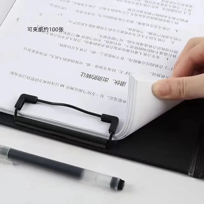 Professional PU Leather Clipboard Folder A4 A5 Foldable Conference Writing Pad 4